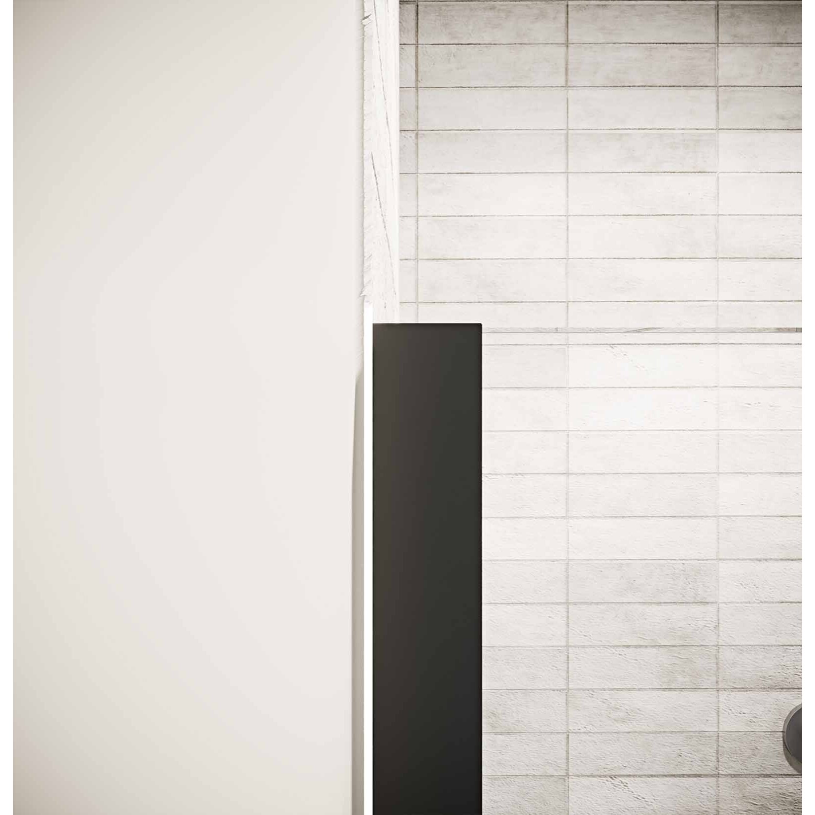 Porte de Douche Pivotante 70x180cm et Retour 90cm - Profil Noir - Verre 5mm - DARK ELEMENTARY