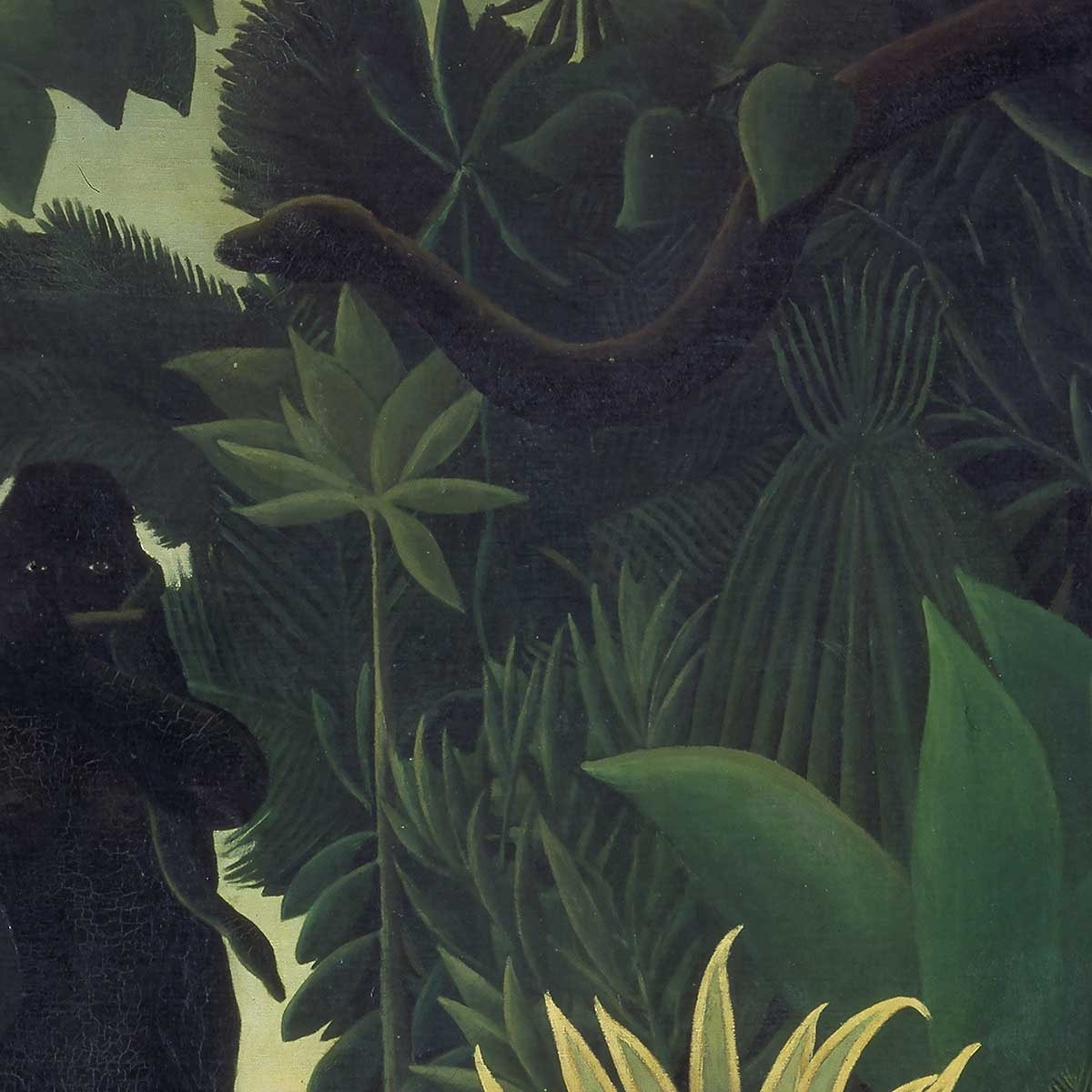 Tableau le Charmeur de Serpent d' Henri Rousseau Toile imprimée