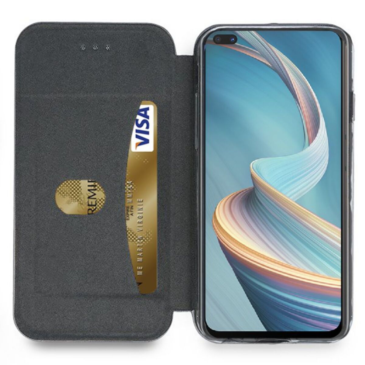 Etui IBROZ Oppo Reno 4Z Cuir bleu