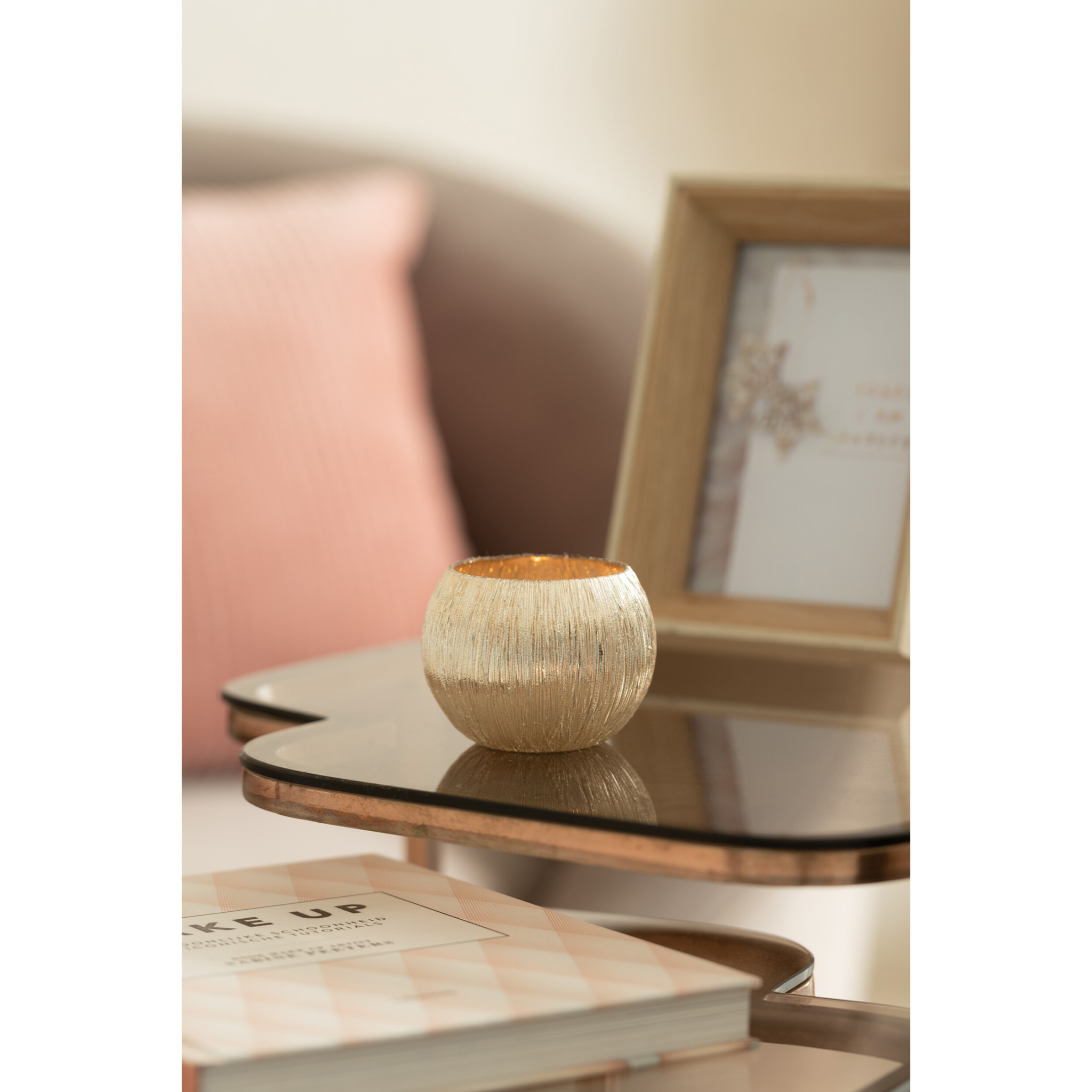 J-Line photophore - verre - argent - extra small - 2 pcs