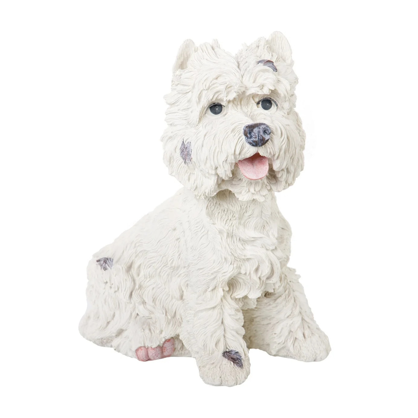 Figura Perro Westie Resina Beige 26x17x31 Cm