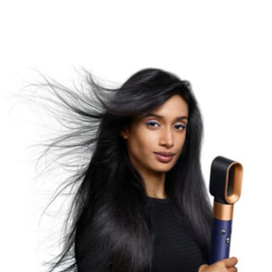 Multi-styler Dyson Airwrap i.d.™ - Cheveux raides à ondulés (Bleu de Prusse/Cuivré)