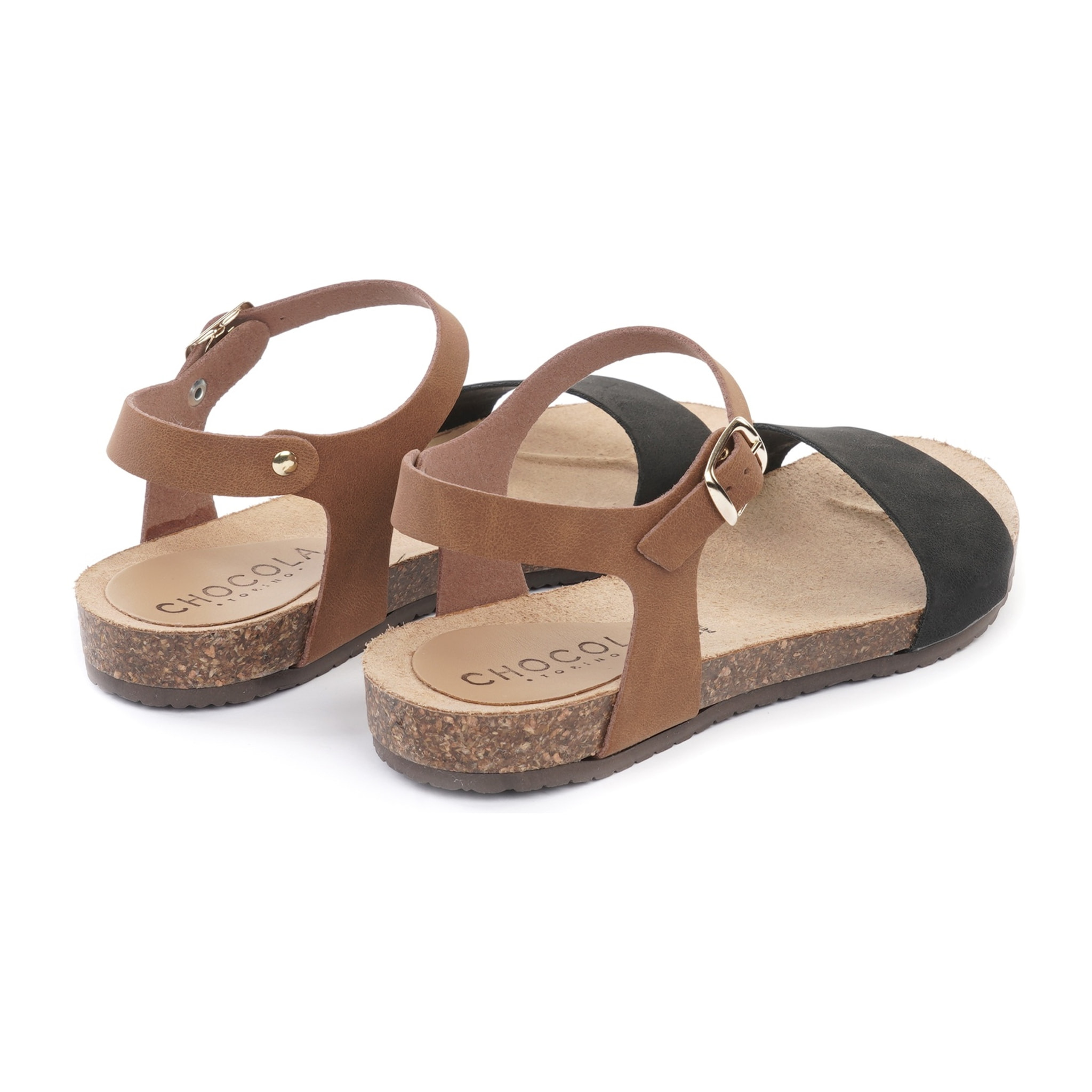 SANDALO BIO FLAT FASCIA NERO