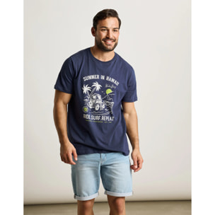 Camiseta Manga Corta Azul Marino - Kalambi