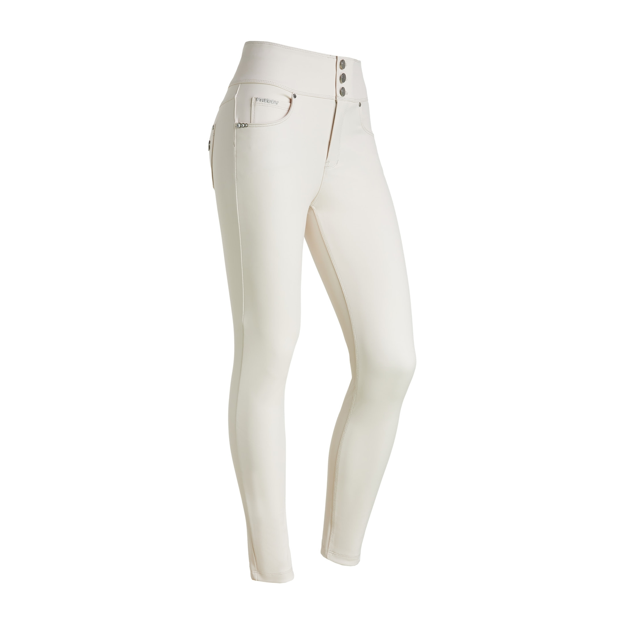 Pantaloni N.O.W.® skinny vita alta in similpelle ecologica