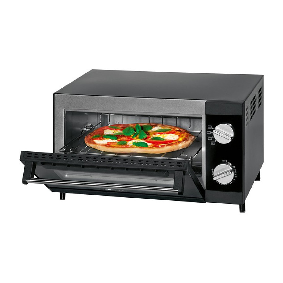 Mini four à pizza 12L Clatronic MPO 3520 Noir