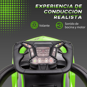 2 en 1 Coche Correpasillos para Niños 12-36 Meses Lamborghini Essenza SCV12 Andador Empujador con Bocina Mango de Empuje y Barandilla Extraíbles 86,5x40x89,5 cm Verde y Negro