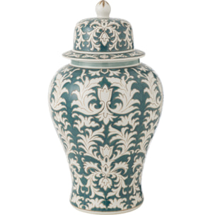 J-Line vase Victoria Amphore - porcelaine - vert/blanc