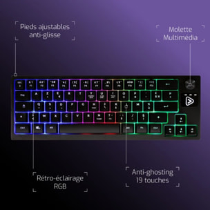 Clavier gamer ONLAN PG-7 Pack Gaming