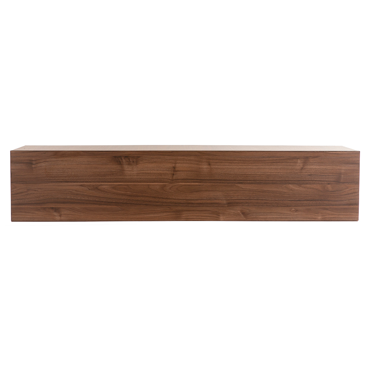 Élément mural TV horizontal finition bois foncé noyer L138 cm ETERNEL