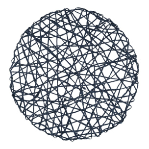 Tovaglietta in carta blu tondo cm ø38