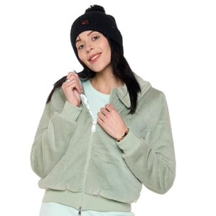 Never Without Chaqueta Sherpa suave de invierno para mujer