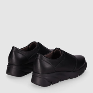 Zapatos de Piel - Negro - Tacón: 3 cm