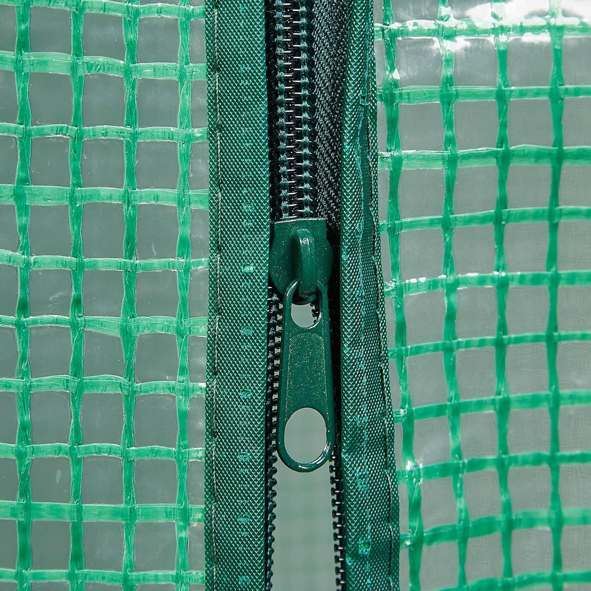 Invernadero de tomate 100x50x150cm con marco de hierro en color verde