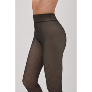 Collant termico effetto velo a rombi 160 denari