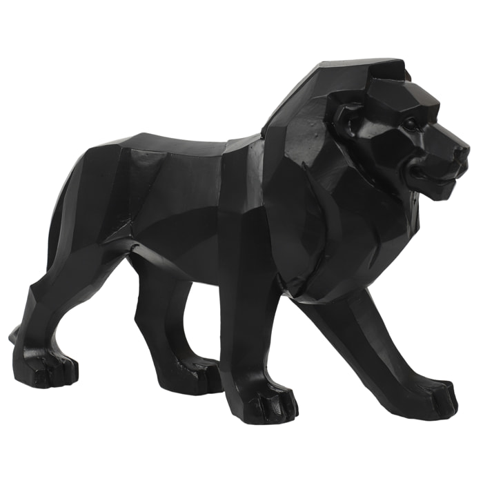 Lion Origami Noir L33cm