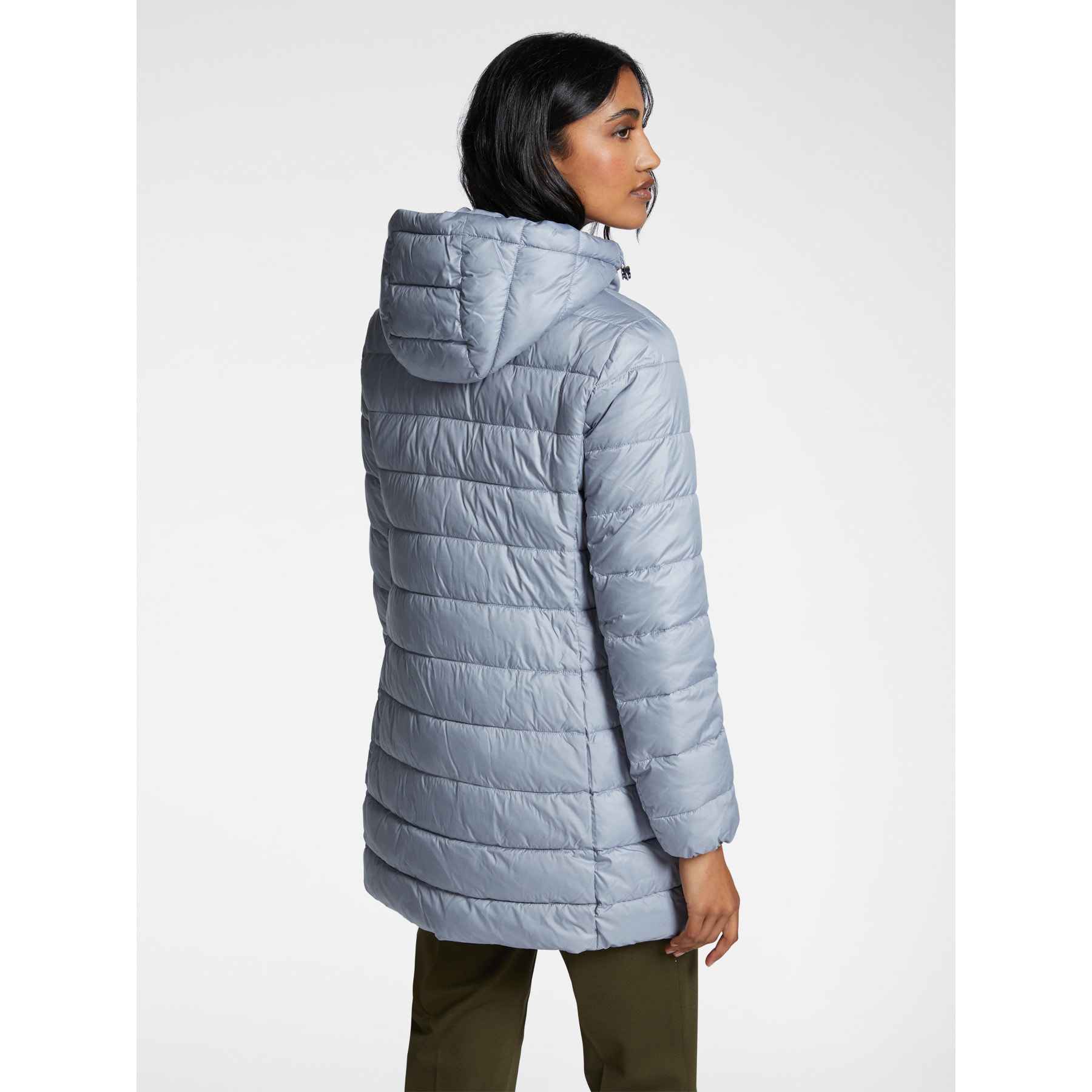 Elena Mirò - Plumífero reversible de nailon reciclado impermeable - Light - blue