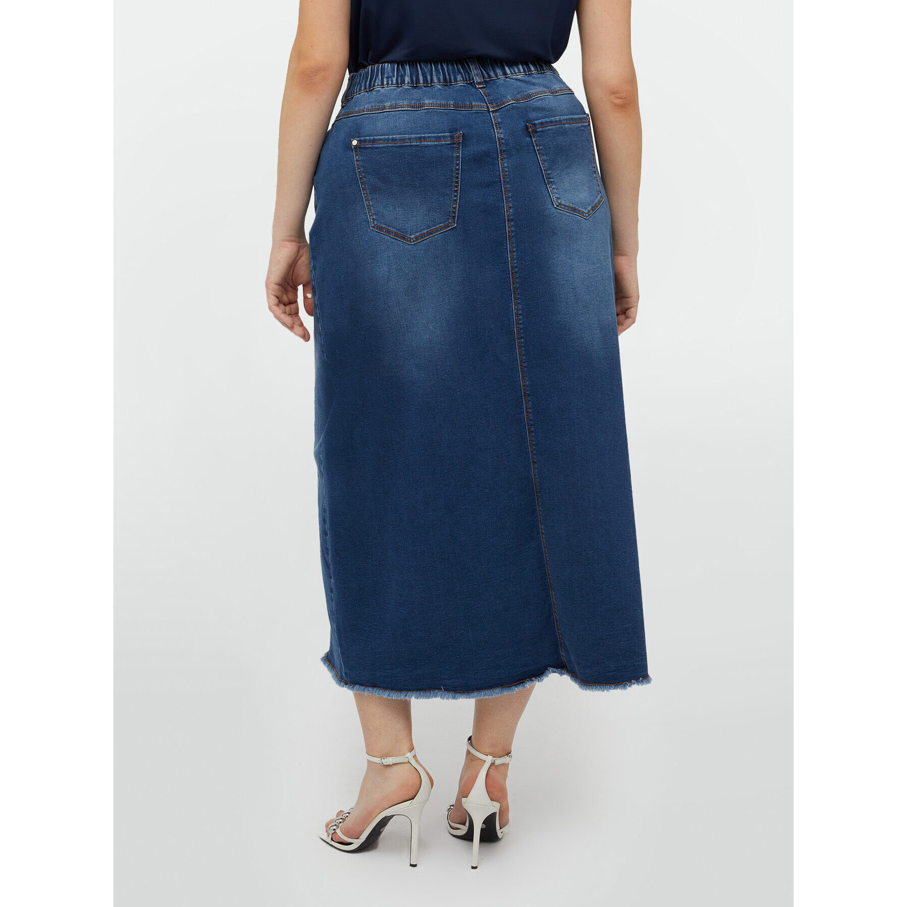 Fiorella Rubino - Gonna lunga in denim - Blu