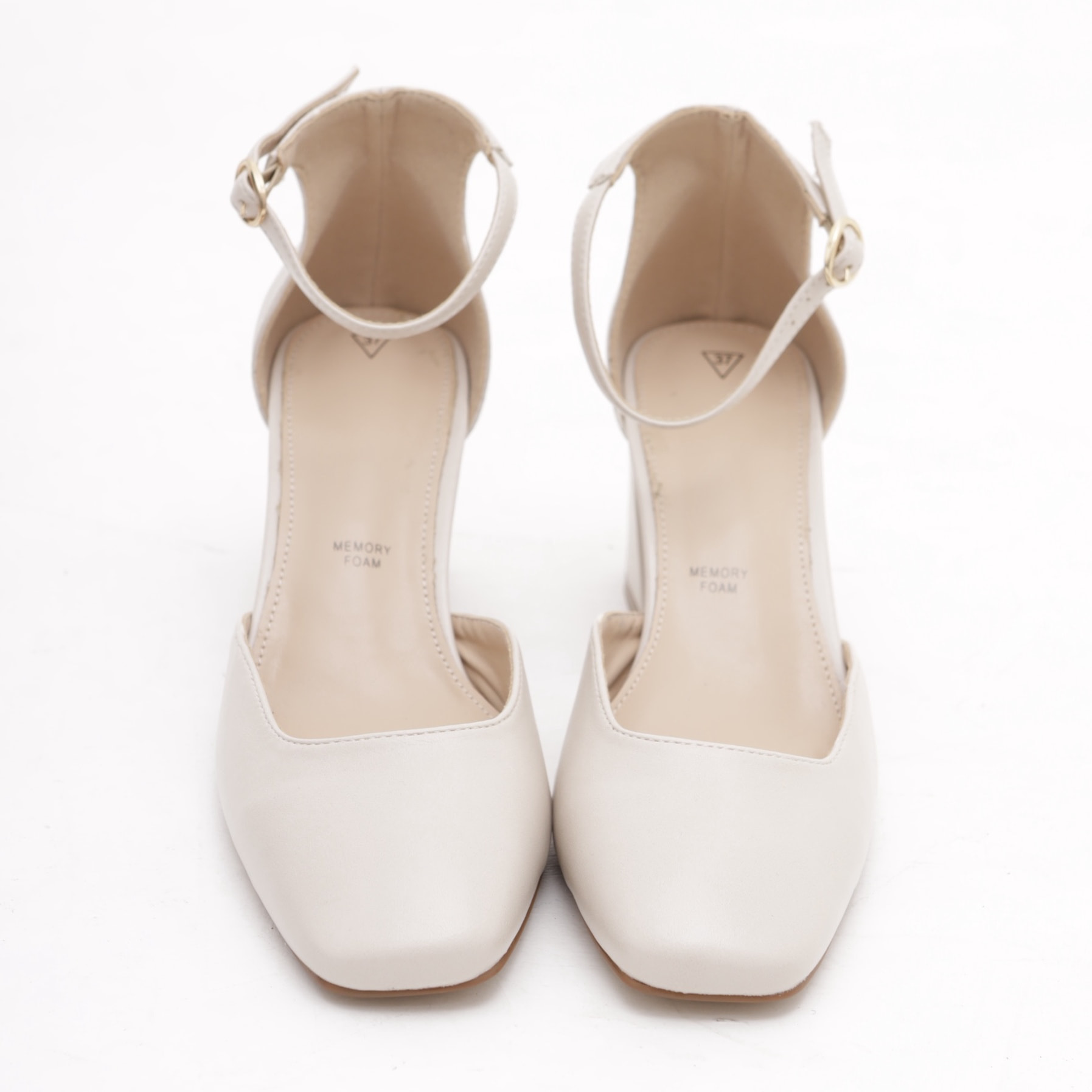 DECOLLETE' D'ORSAY QUADRATA CHOCOLA' PANNA