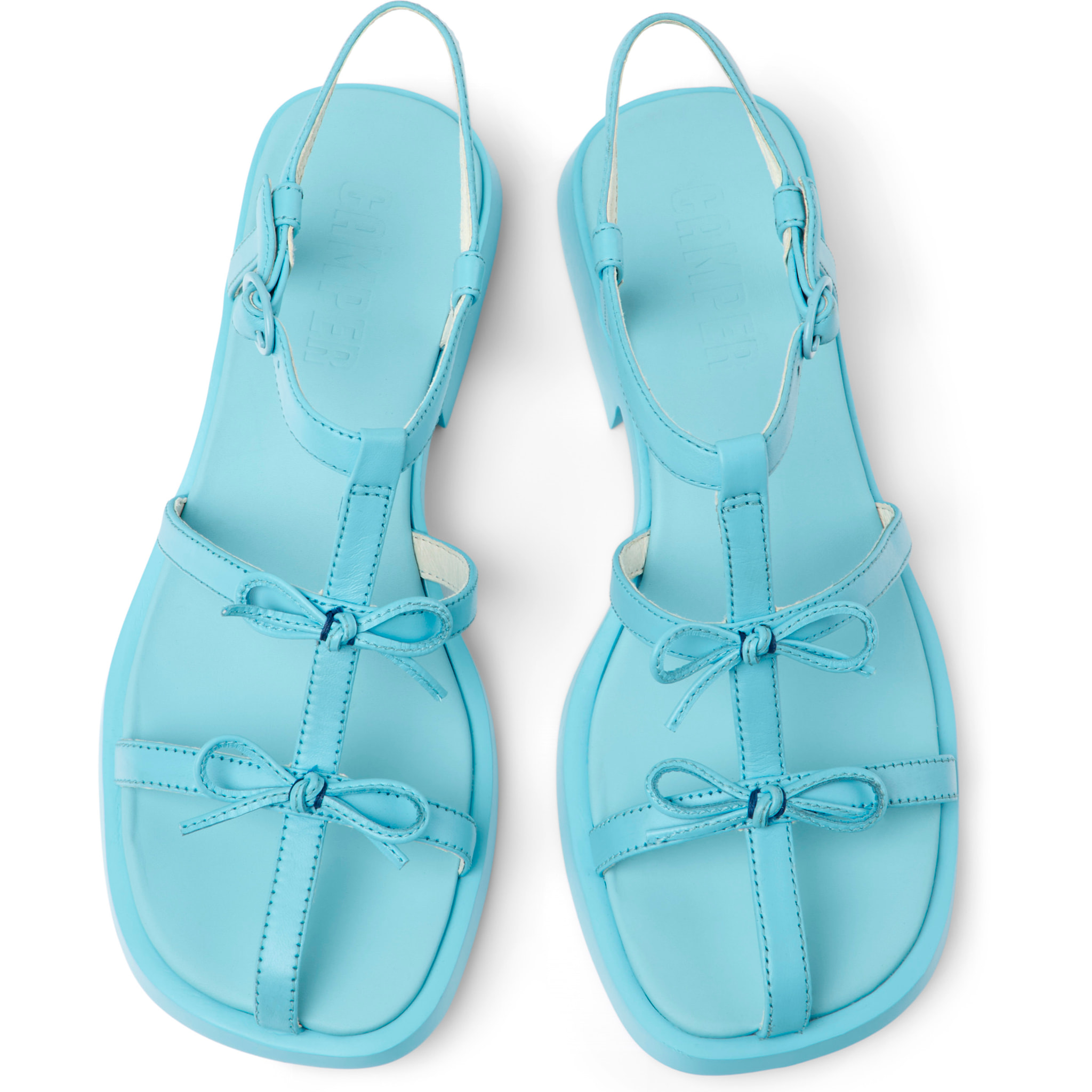 Sandalias - CAMPER Dana - Turquesa - Cuero liso