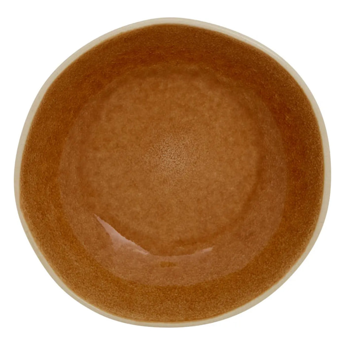 Assiette creuse Wonja jaune L18,8xp18,5xH5,4cm