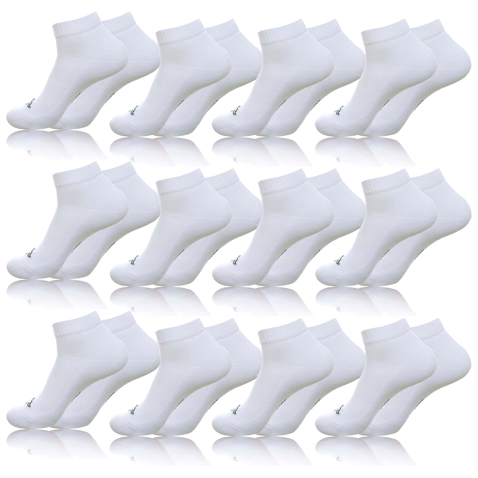 Pack 12 pares de calcetines Kappa en color blanco