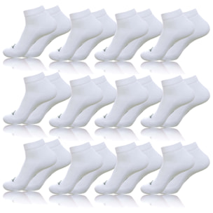 Pack 12 pares de calcetines Kappa en color blanco