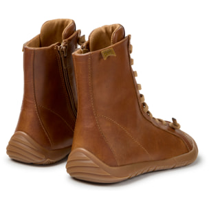 Botines - CAMPER Peu Path+ - Marron - Piel lisa