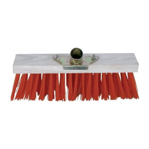 Balai Cantonnier à fibres dures en PVC rouge MSV