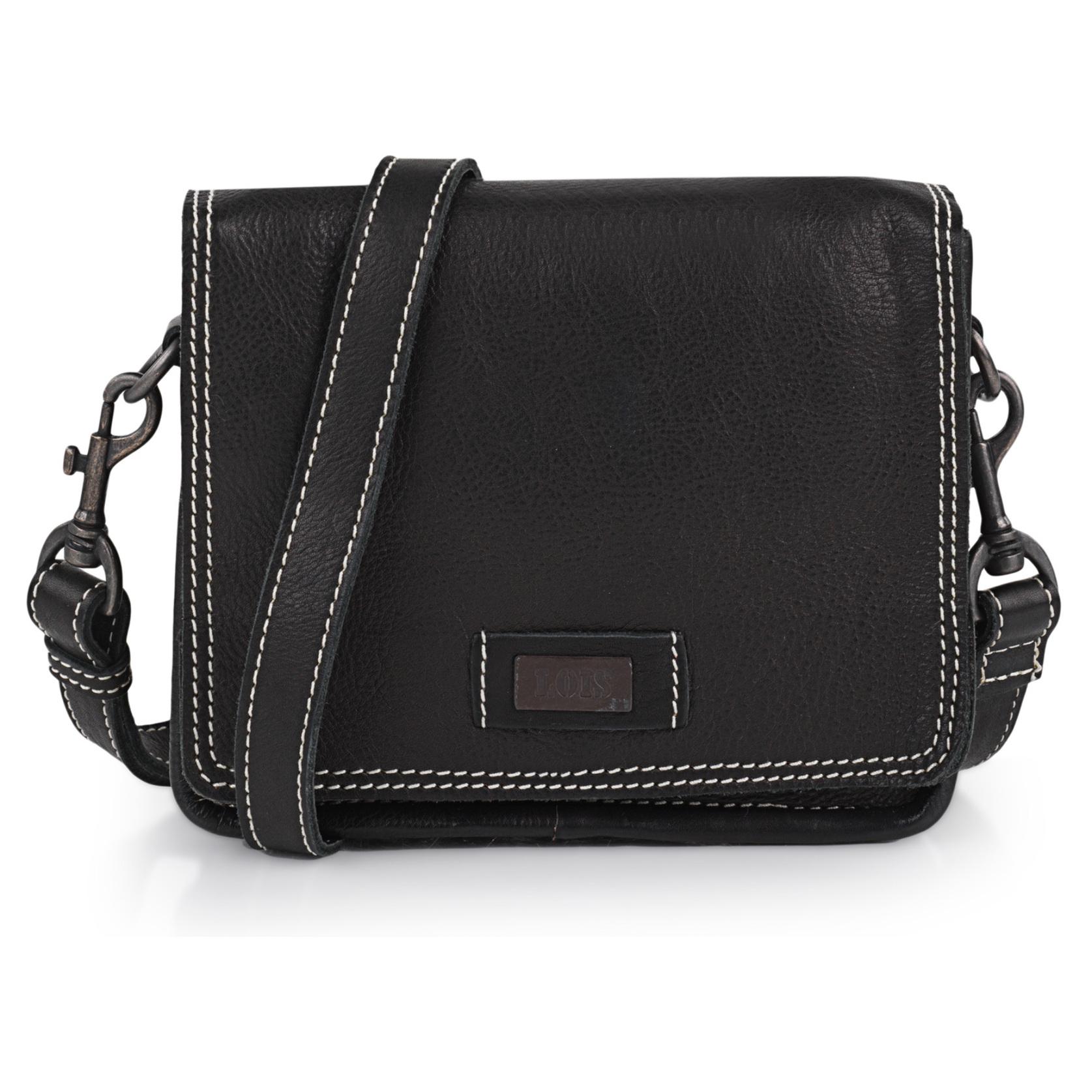 Bolso Bandolera Mujer Piel Lois Whitney Negro