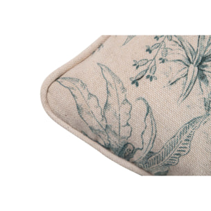 Cojin Lino Naturaleza Azul 45x13x45 Cm