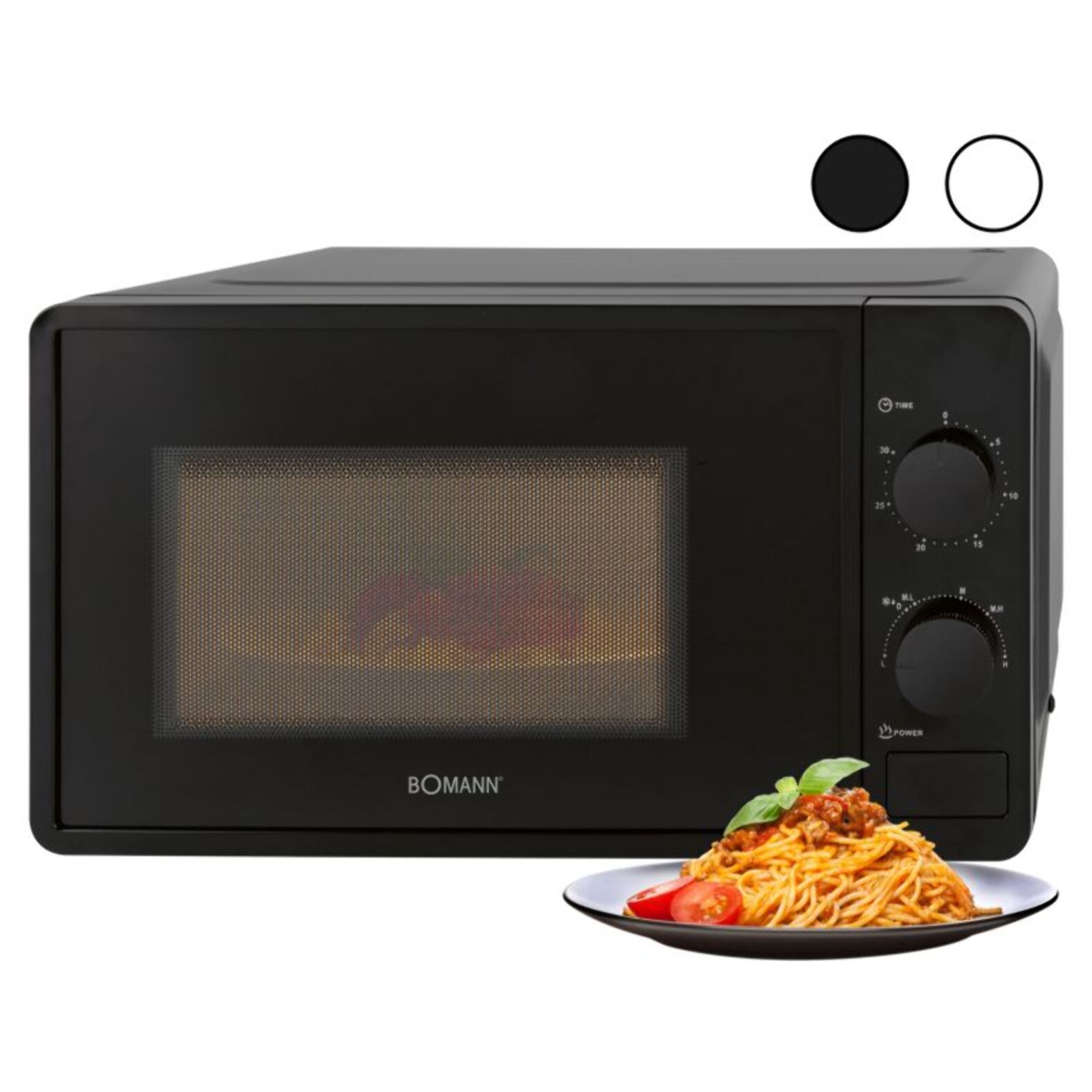 Four micro-onde 20L 1150W  Bomann MW6014CB-Noir
