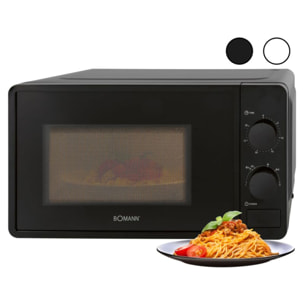 Four micro-onde 20L 1150W  Bomann MW6014CB-Noir
