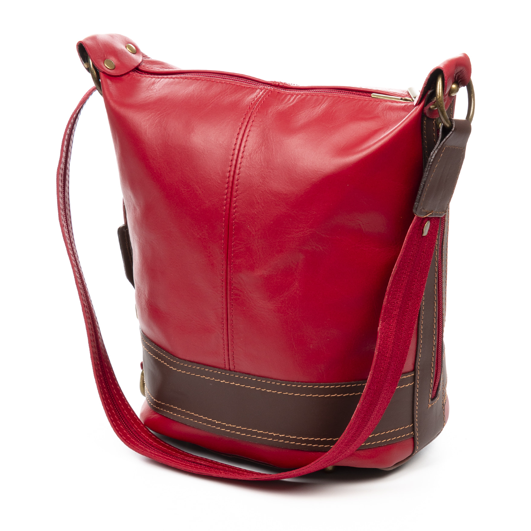 Alvito borsa a tracolla-zaino Donna. Pelle autentica-Sauvage.