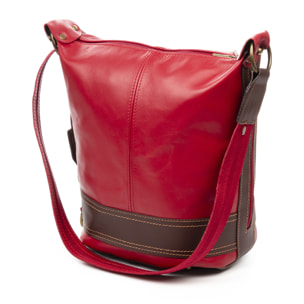 Alvito borsa a tracolla-zaino Donna. Pelle autentica-Sauvage.