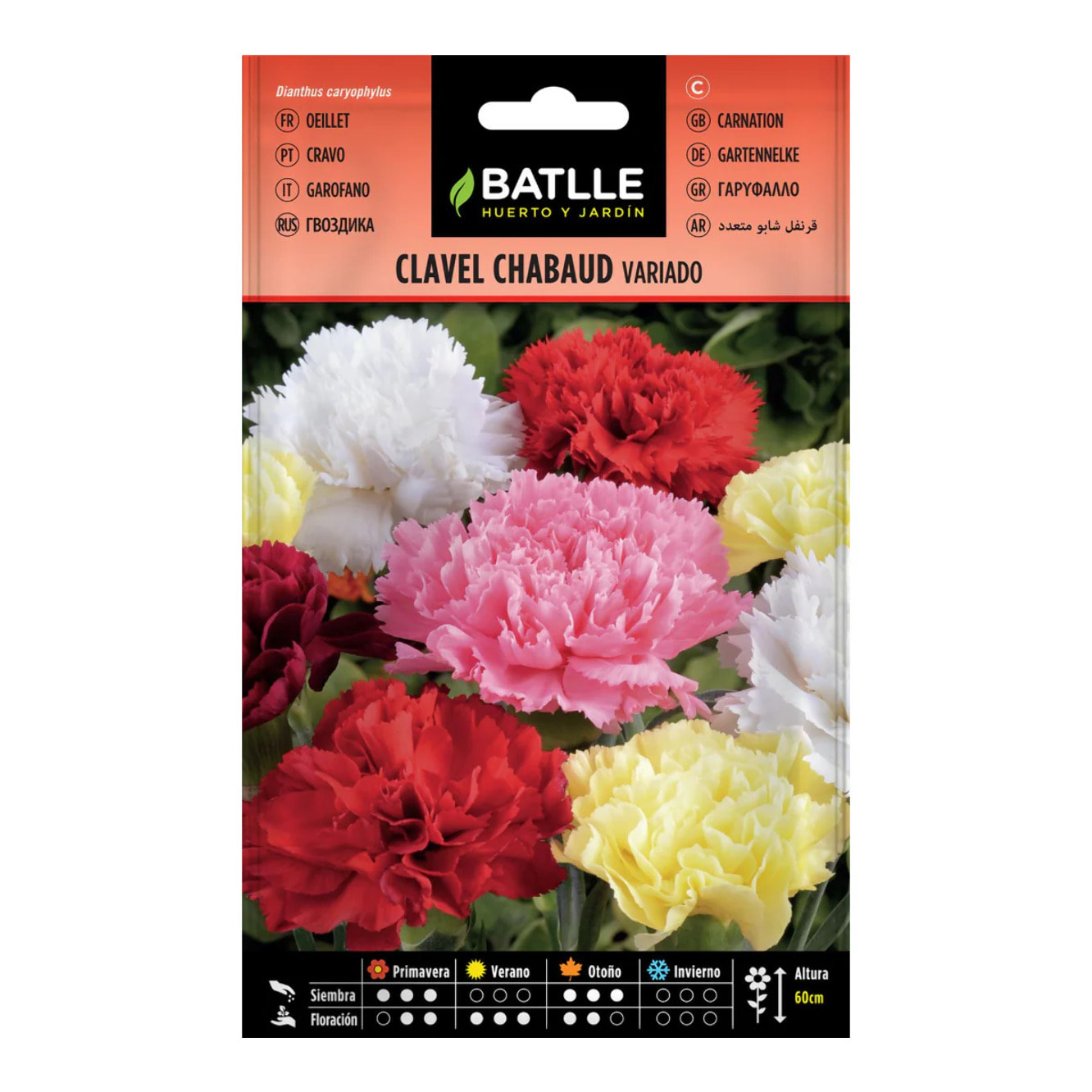 Semillas de Clavel doble variado Batlle