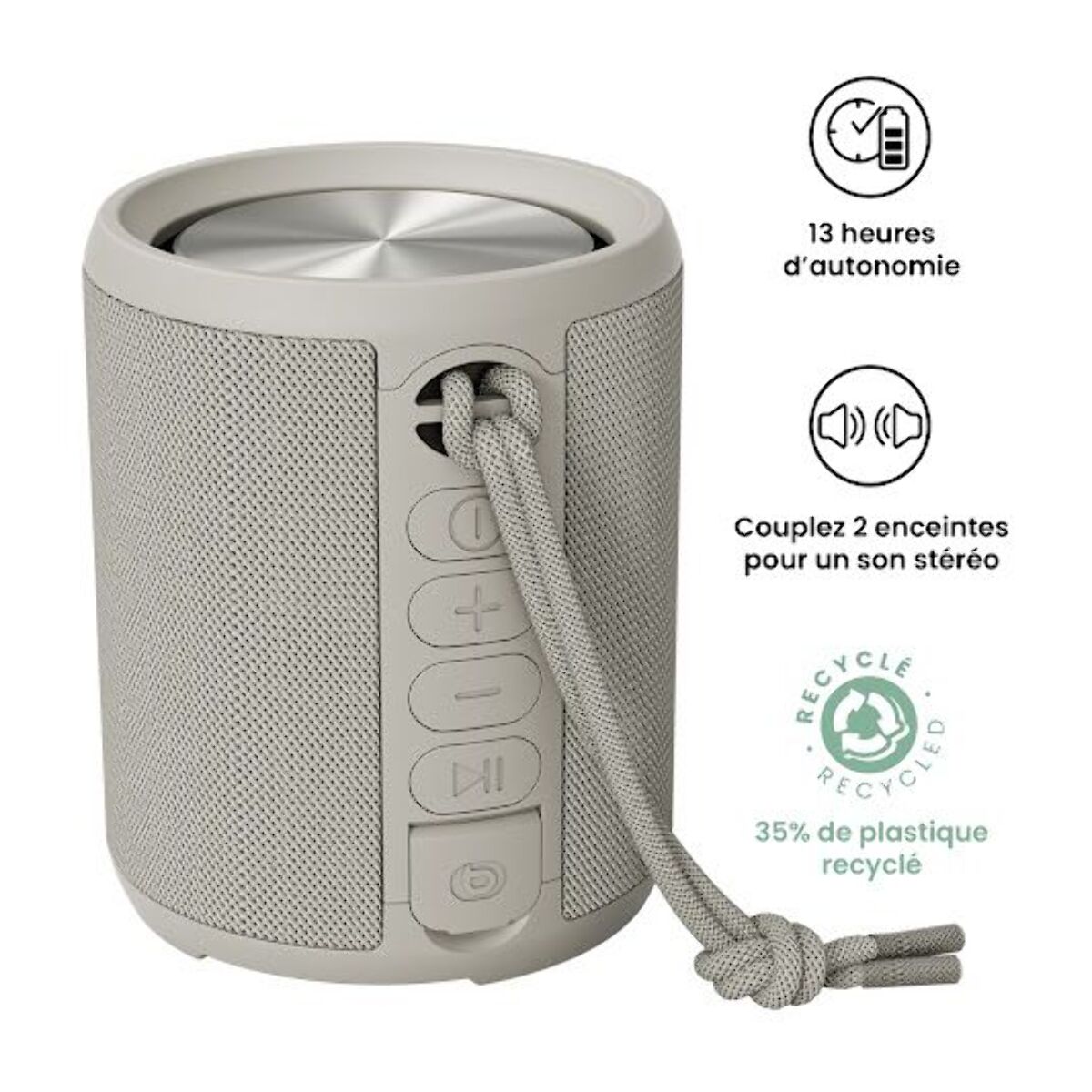 Enceinte portable ESSENTIELB SB70 mini crème