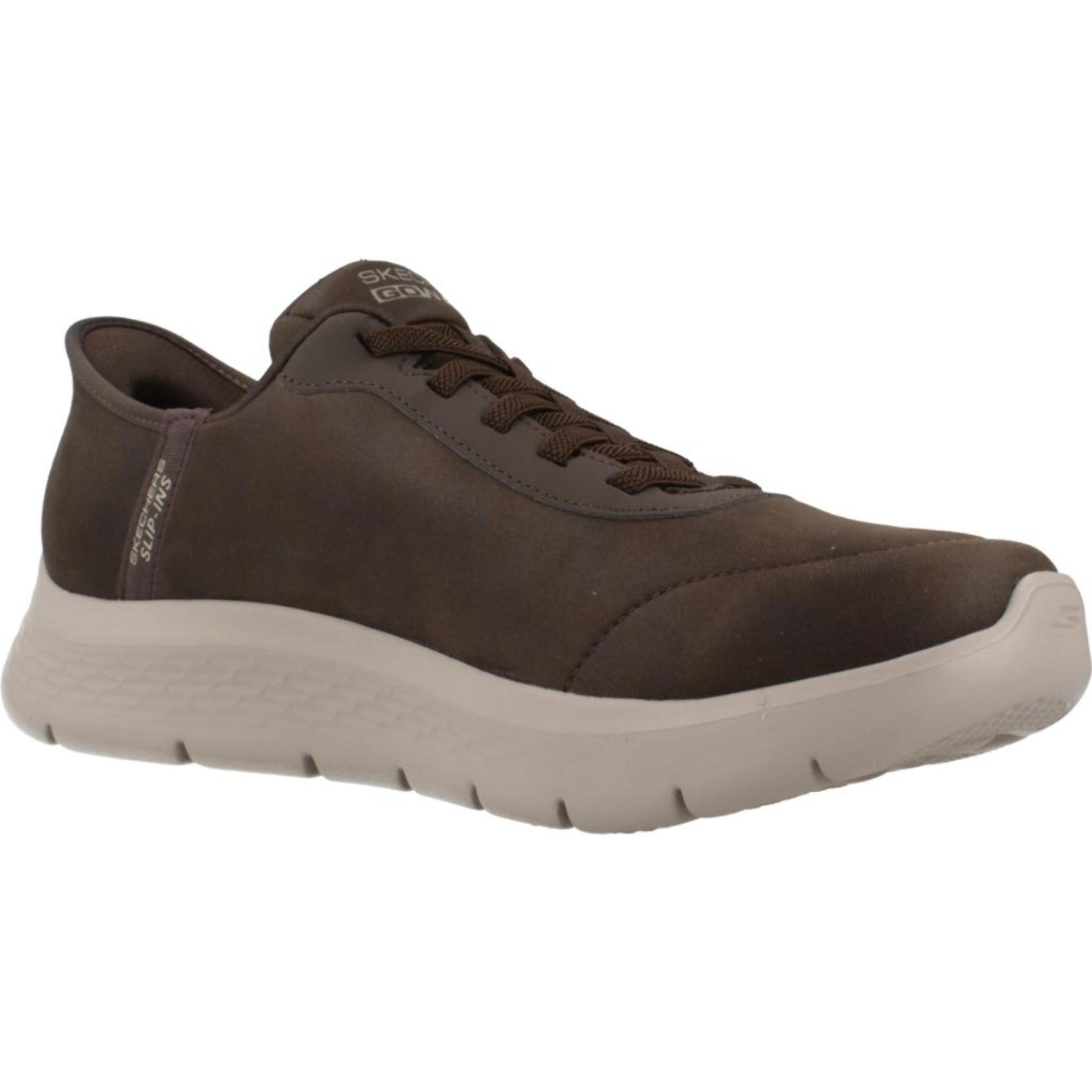 Sneakers De  Hombre Slip - Ins Go Walk Flex - Smoot Marron