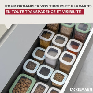Lot de 2 Boîtes à Provisions Fackelmann Storage