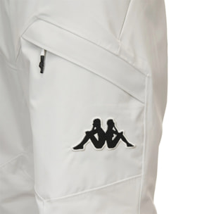 Kappa - Pantaloni Uomo Donna Bianco - 6Cento 622C Premium