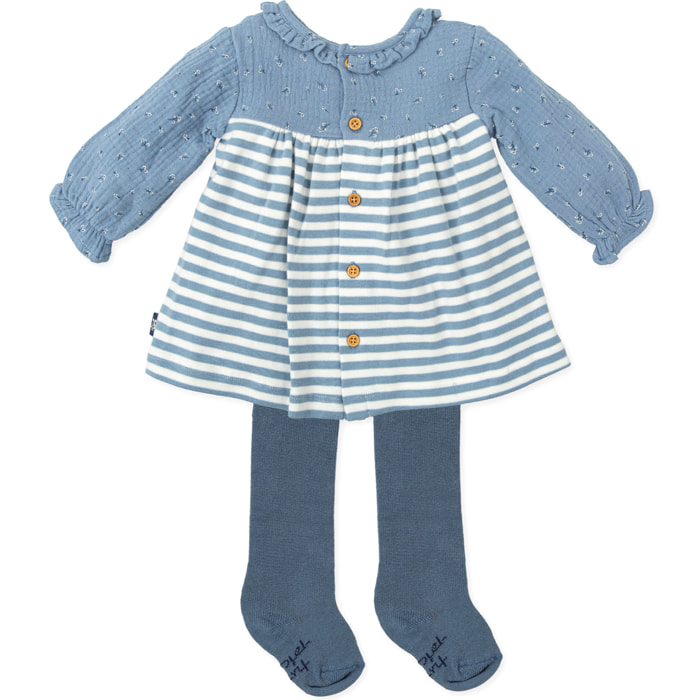 Vestido con leotardos . - Acero