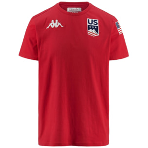 Kappa - T-Shirts & Top Uomo Rosso - Estessi Us