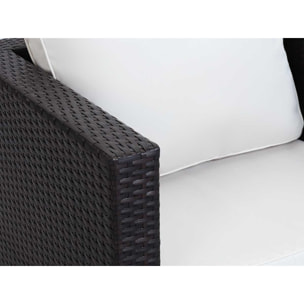 Fauteuil jardin en résine tressée "Ibiza" - Buffalo - Marron