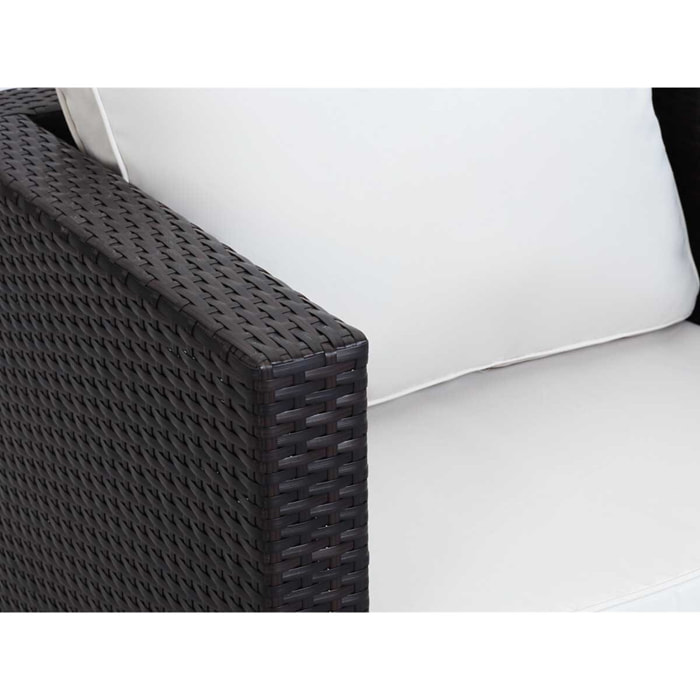 Fauteuil jardin en résine tressée "Ibiza" - Buffalo - Marron