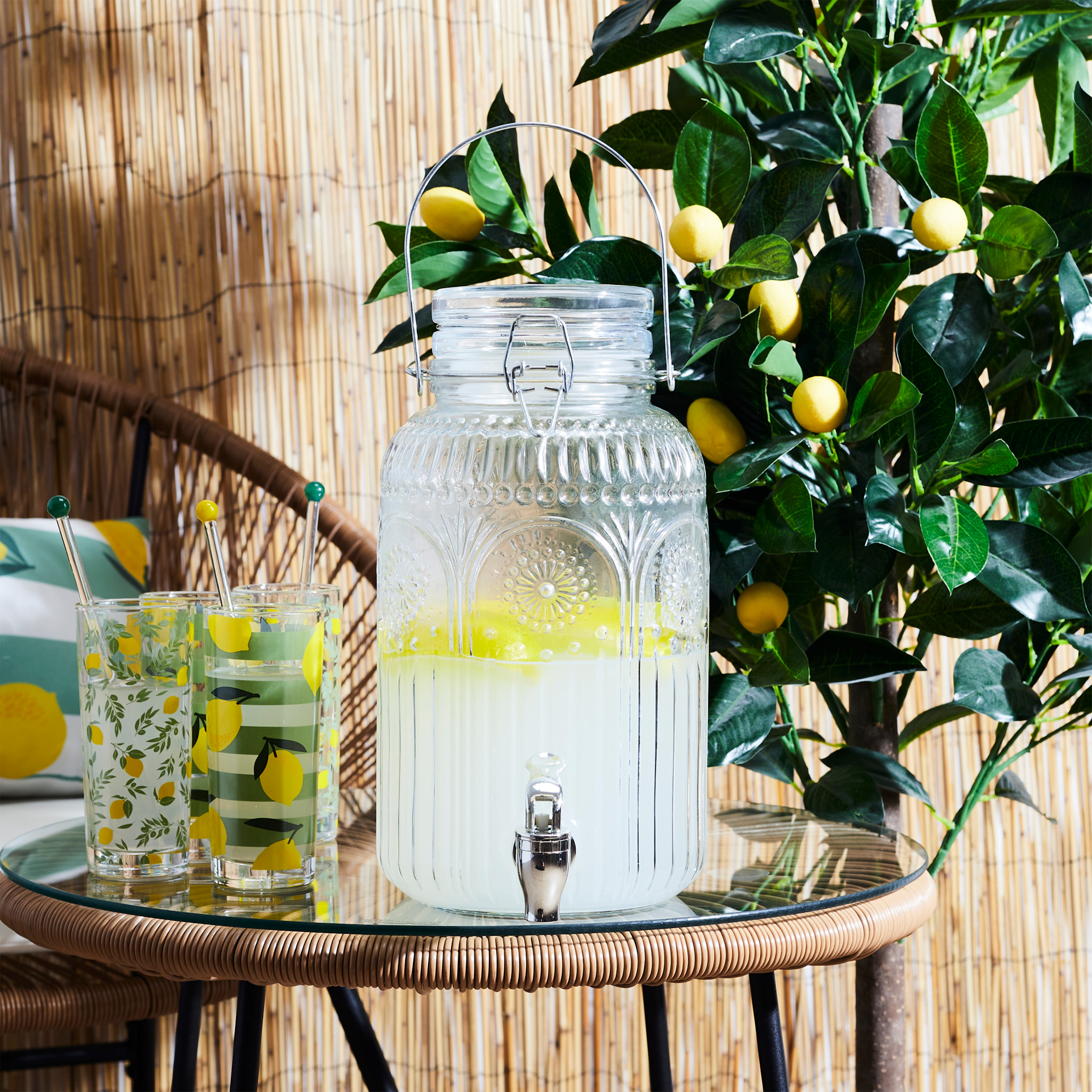 Fontaine En Verre Decore 4l