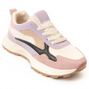 Sneaker De Plataforma - Violeta - Altura: 3 Cm