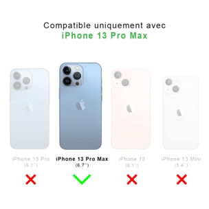 Coque iPhone 13 Pro Max 360° intégrale protection avant arrière silicone transparente