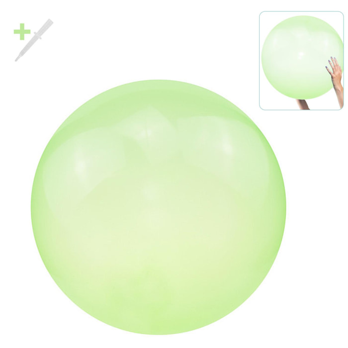 Palla a bolle gigante. Gonfiabile ad acqua o ad aria, 70 cm.