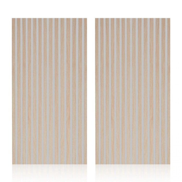 Pack 2 paneles acústicos Noiseless 120 Gris - Roble