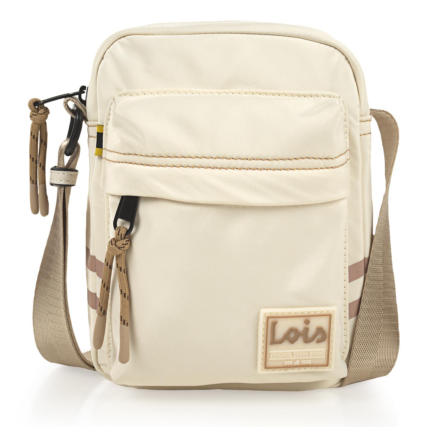 Bandolera Hombre Sintetica Lois Howson Beige